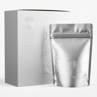 مربع التعبئة الورقية الملمس متطابقة تضم تأثيرات خاصة التعبئة التخلص من البقعة فوق البنفسجية والوقوف على اليمين كيس نوع توفير التعبئة