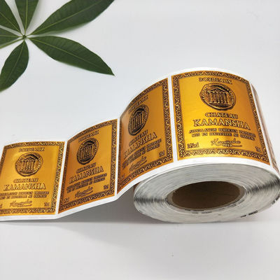 ملصقات زجاجات النبيذ المطبوعة الشخصية الحجم المخصص ISO 9001 المعتمد